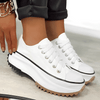 Damskie ortopedyczne sneakersy na platformie | Sznurowane