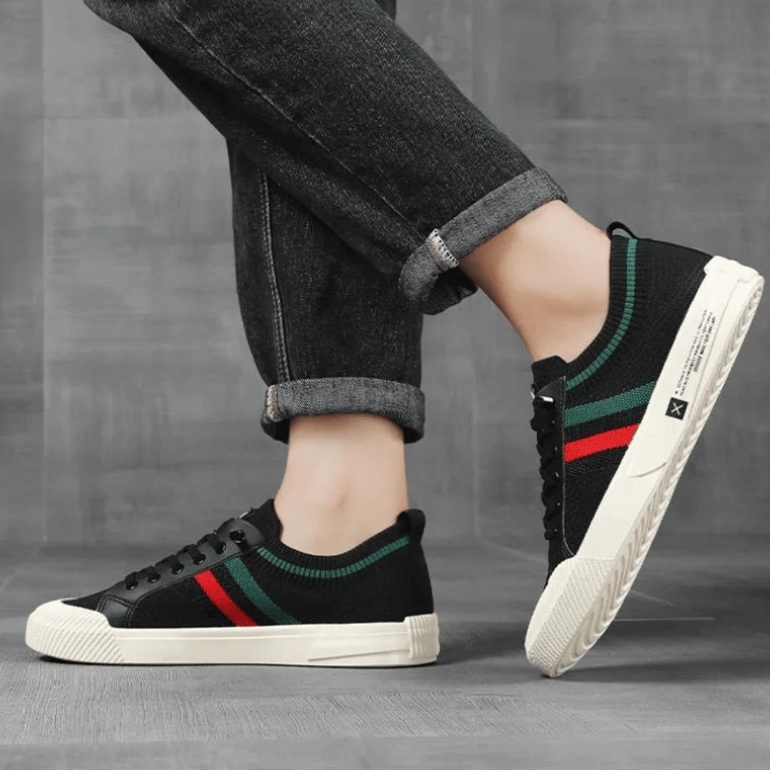 Męskie buty casualowe w paski | Ortopedyczne
