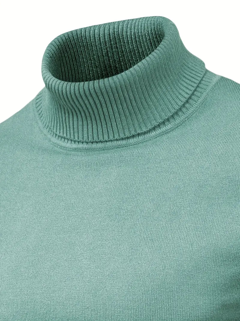 Męski Sweter z Golfem | Slim Fit