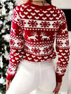Damska Świąteczny Sweter | Okrągły Dekolt