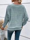 Sweter damska z rękawami typu batwing | Okrągły dekolt