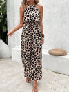Dámský overal s leopardím vzorem | Halter-neck