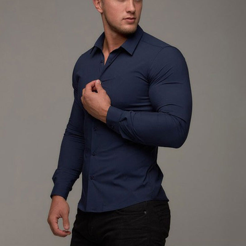 Męska koszula slim fit | Długi rękaw