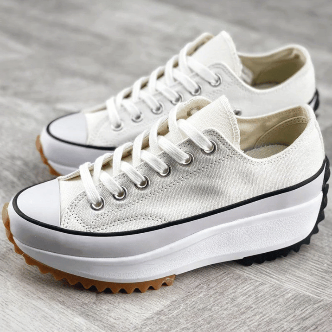 Damskie ortopedyczne sneakersy na platformie | Sznurowane