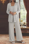 Women's Three-Piece Sequin Set | Elegant
