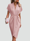 Women's Evening Dress with V-Neck | Midi