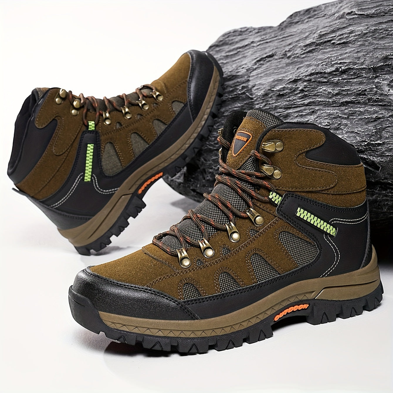 Męskie Wysokie Buty Trekkingowe | Wędrówki na Świeżym Powietrzu