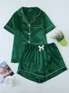 Women's Pajama Set | Short Sleeve And Shorts