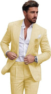 Męski garnitur slim fit | 2-częściowy