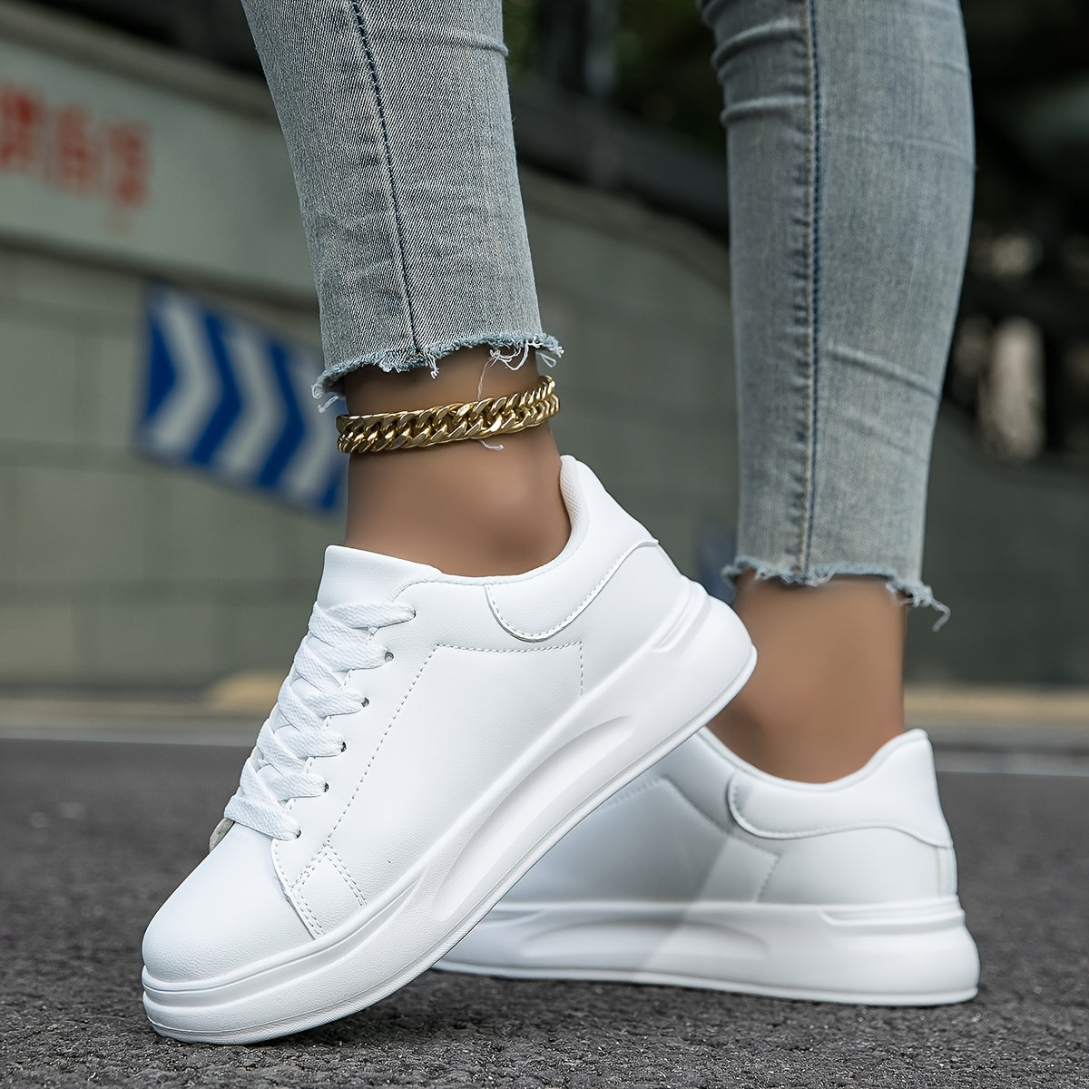 Damska Sneakersy na Platformie | Spacer