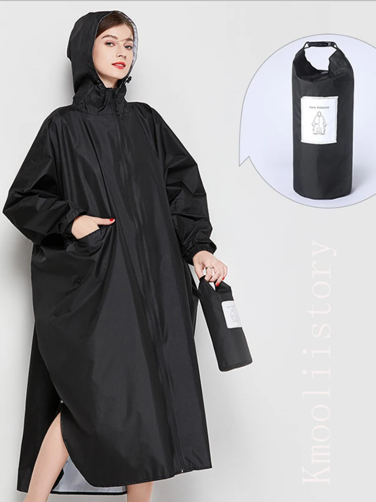 Kobiecą Oversized Kurtka Przeciwdeszczowa | Z Kapturem