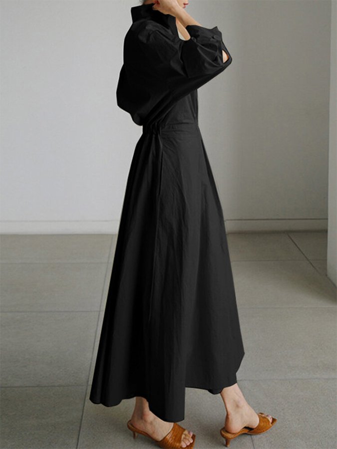 Elegancka Sukienka Koszulowa dla Kobiet | Maxi