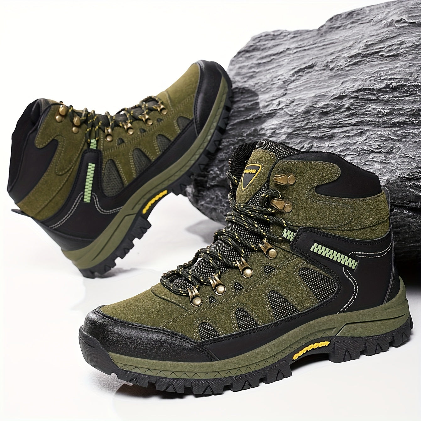Męskie Wysokie Buty Trekkingowe | Wędrówki na Świeżym Powietrzu
