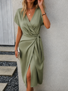 Women's Elegant Wrap Dress | Midi