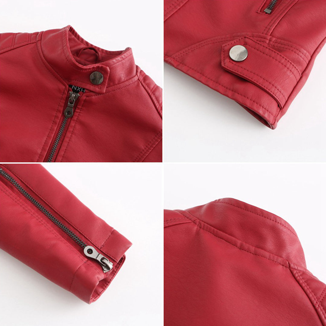 Damska Slim Fit Kurtka | Stojący Kołnierz