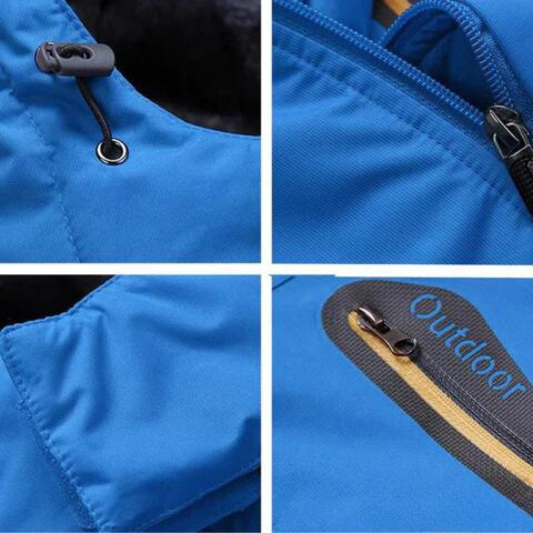 Męska Zimowa Kurtka Outdoorowa | Wodoodporna Fleece