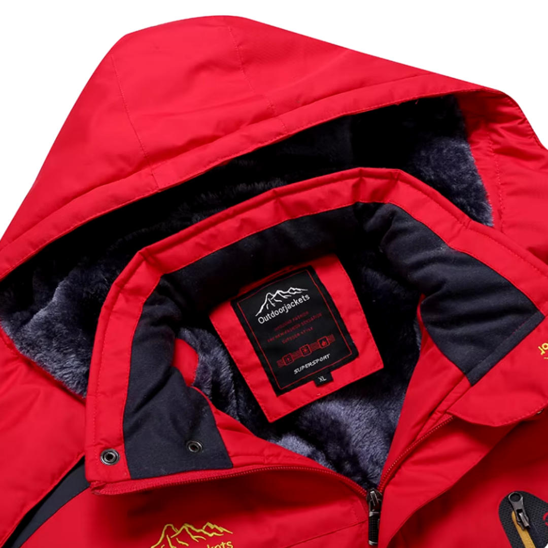 Męska Zimowa Kurtka Outdoorowa | Wodoodporna Fleece