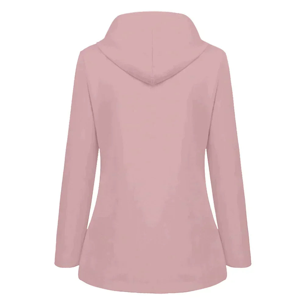 Kobiecą Kurtkę Przeciwdeszczową z Fleece | Z Kapturem