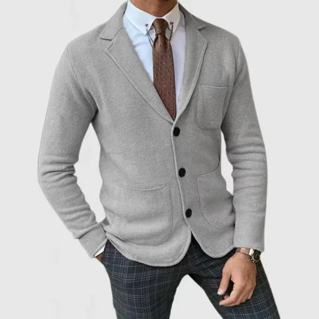 Męski inteligentny sweter blazer | Casual
