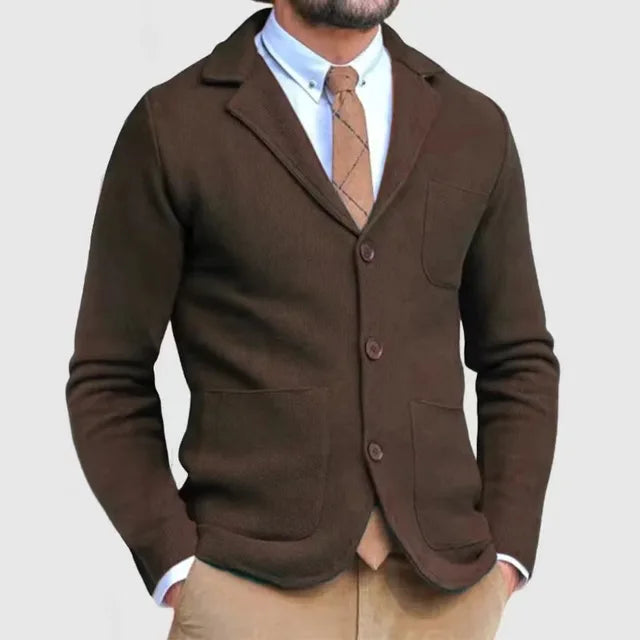 Męski inteligentny sweter blazer | Casual