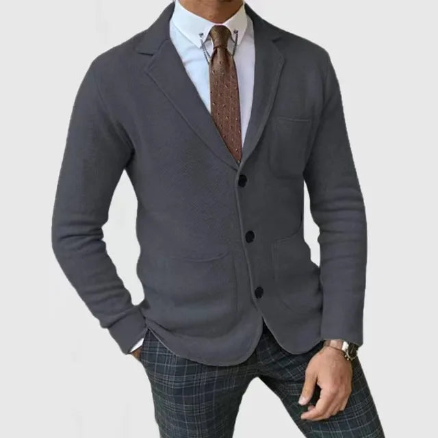Męski inteligentny sweter blazer | Casual
