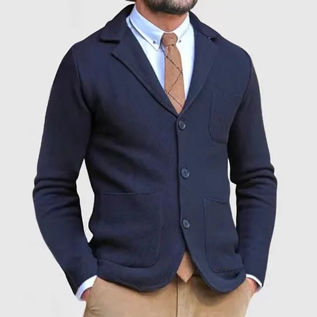 Męski inteligentny sweter blazer | Casual