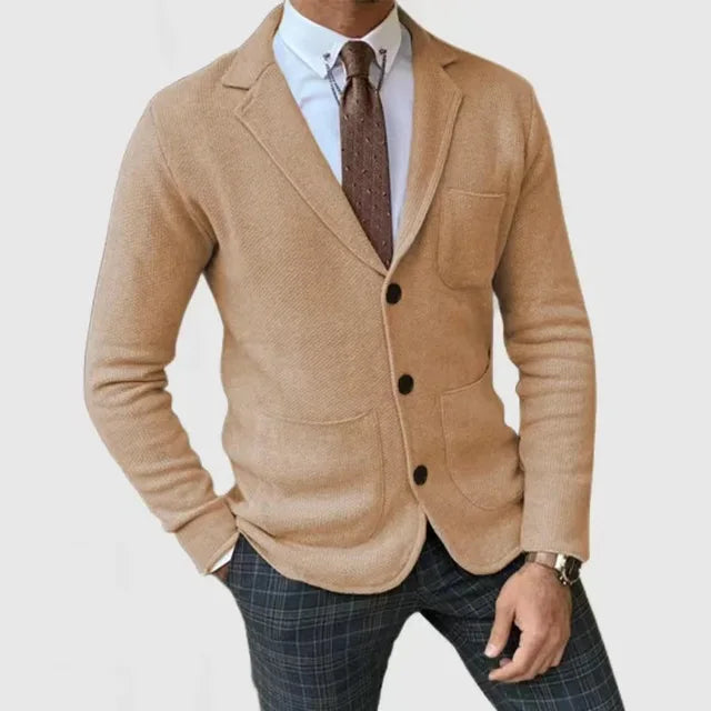 Męski inteligentny sweter blazer | Casual