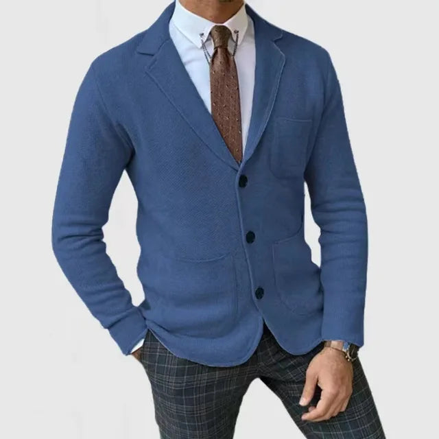 Męski inteligentny sweter blazer | Casual