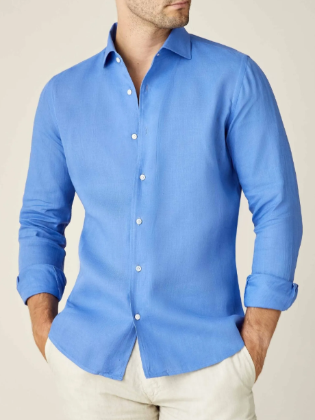 Męska koszula casualowa z guzikami | Slim Fit