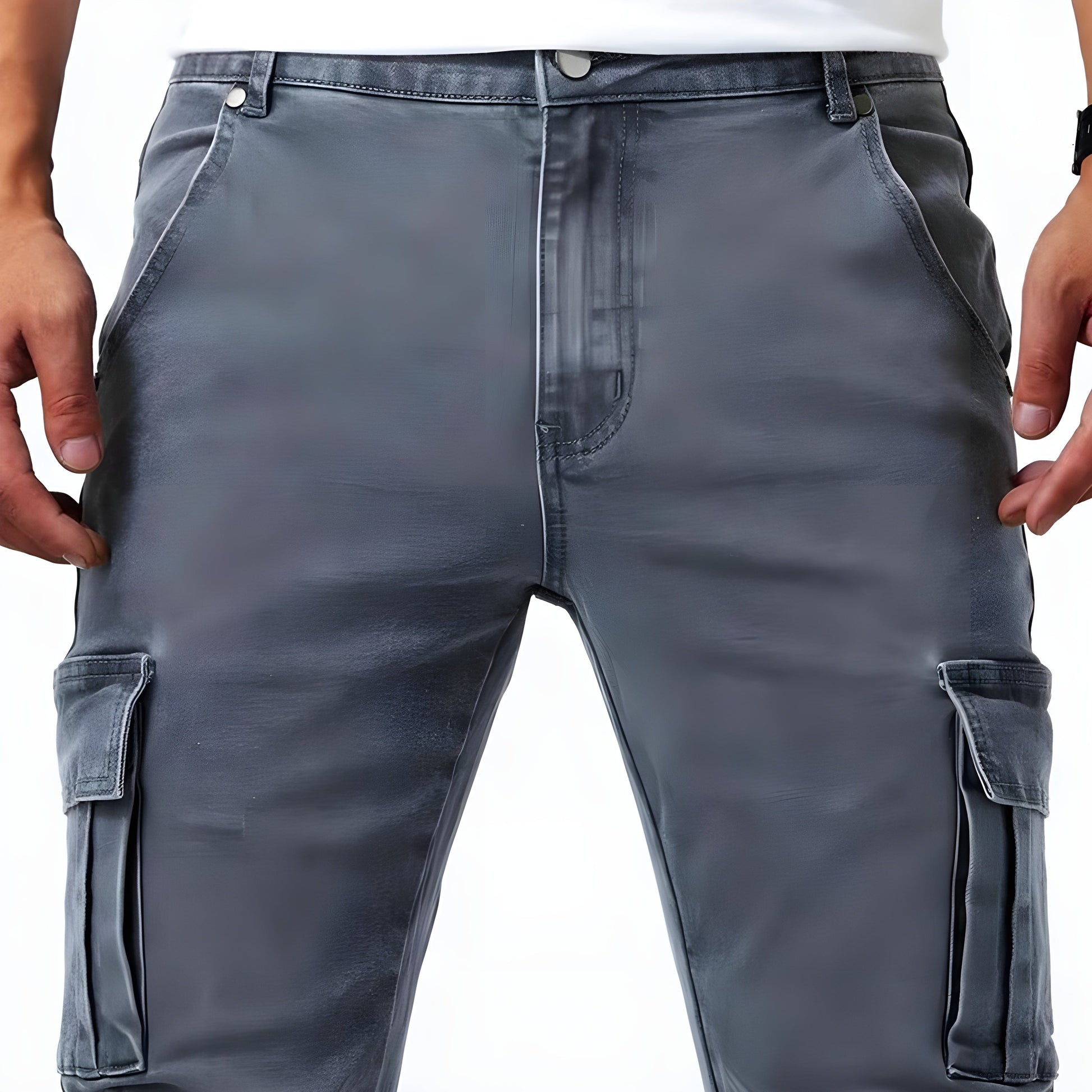 Męskie Spodnie Cargo Slim Fit | Stretch