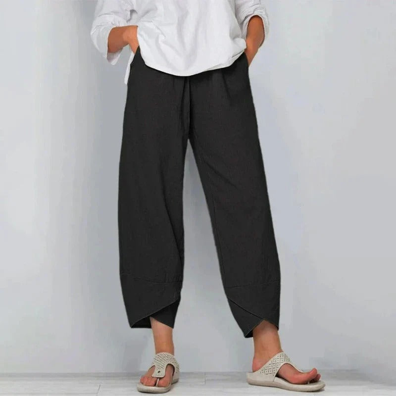 Dámské kalhoty se širokými nohavicemi | Krátké