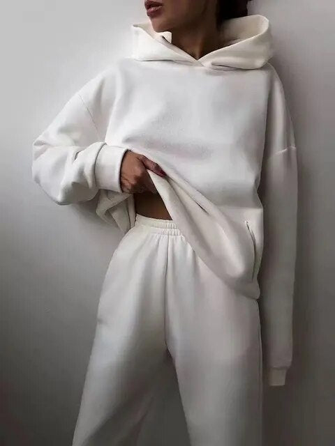 Damski Oversized Hoodie Dres | Zestaw Dwuczęściowy