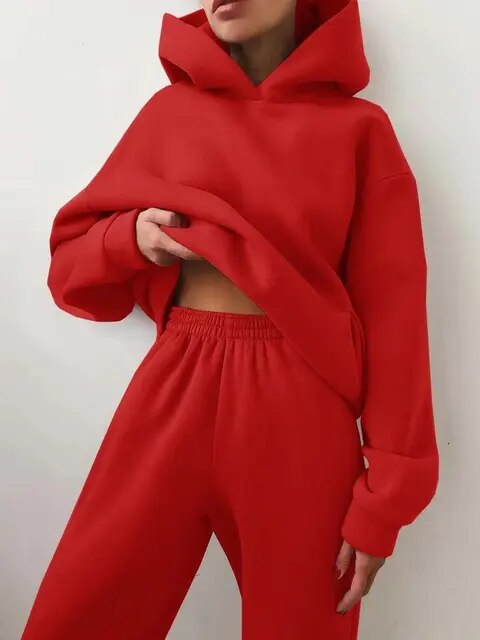 Damski Oversized Hoodie Dres | Zestaw Dwuczęściowy