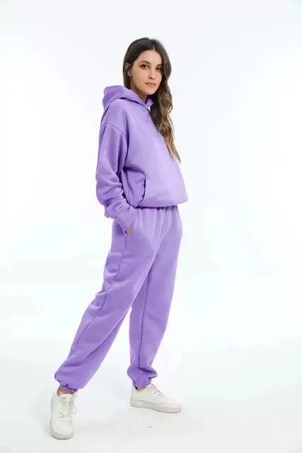 Damski Oversized Hoodie Dres | Zestaw Dwuczęściowy