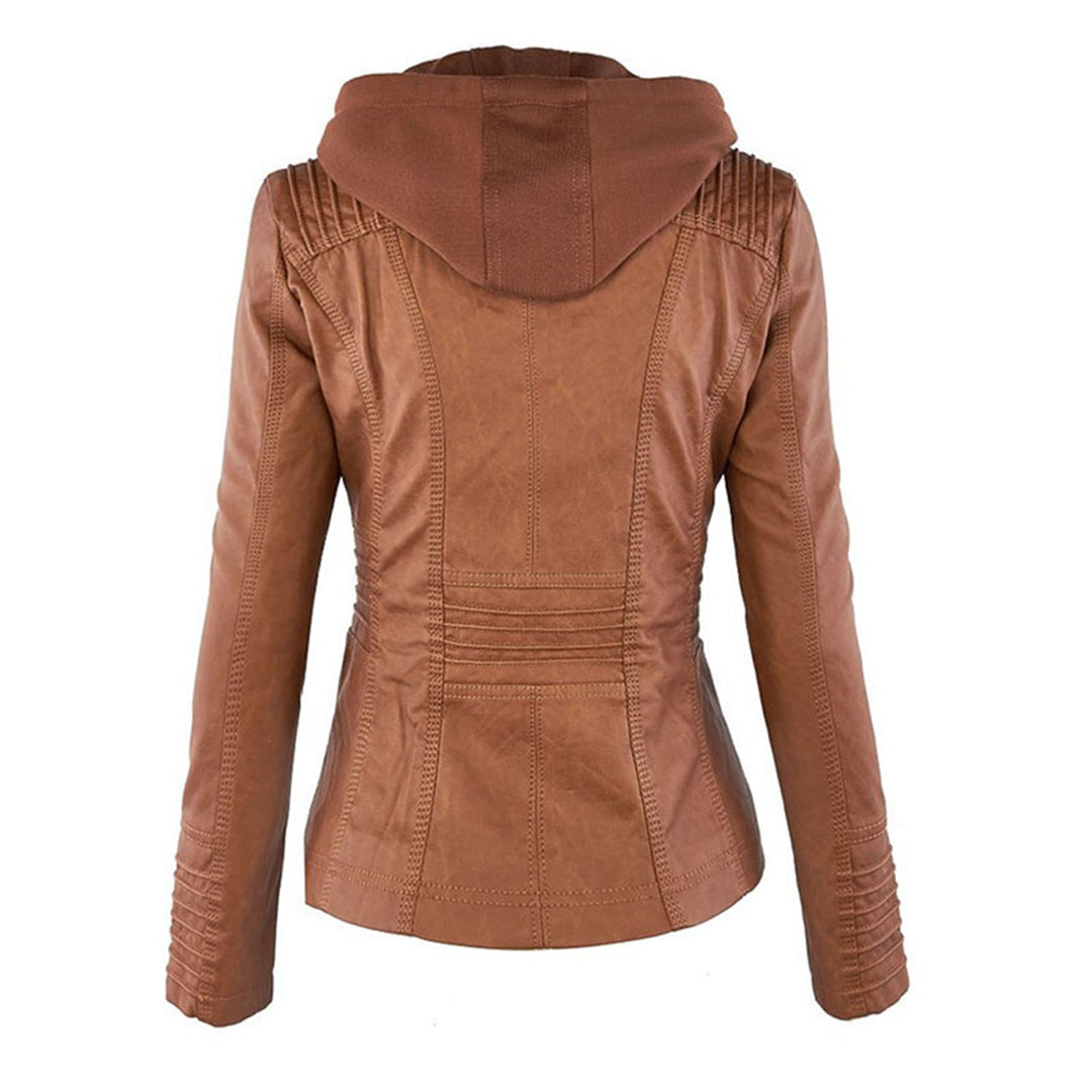 Damska Kurtka z Kapturem na Zamek | Slim Fit