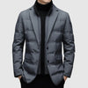 Męska Kurtka Puchowa Blazer | Formalny Styl Zimowy