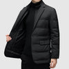Męska Kurtka Puchowa Blazer | Formalny Styl Zimowy