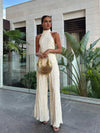 Women's halter jumpsuit | Wide legs