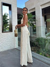 Women's halter jumpsuit | Wide legs