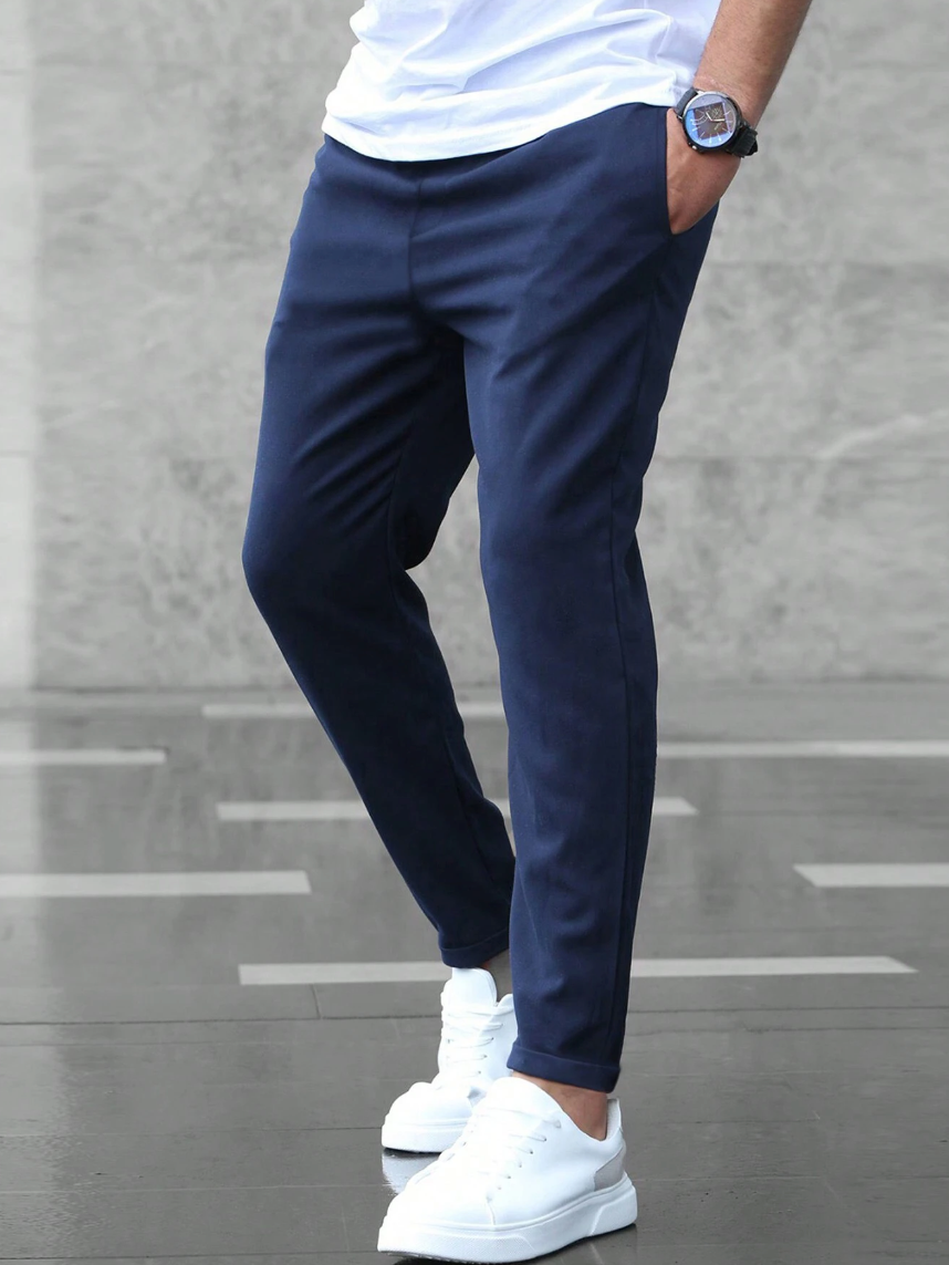 Męskie Spodnie Slim Fit z Elastycznym Materiałem | Styl Casual Elegancki