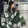 Kobiece Oversized Hoodie Set | Graffiti Print