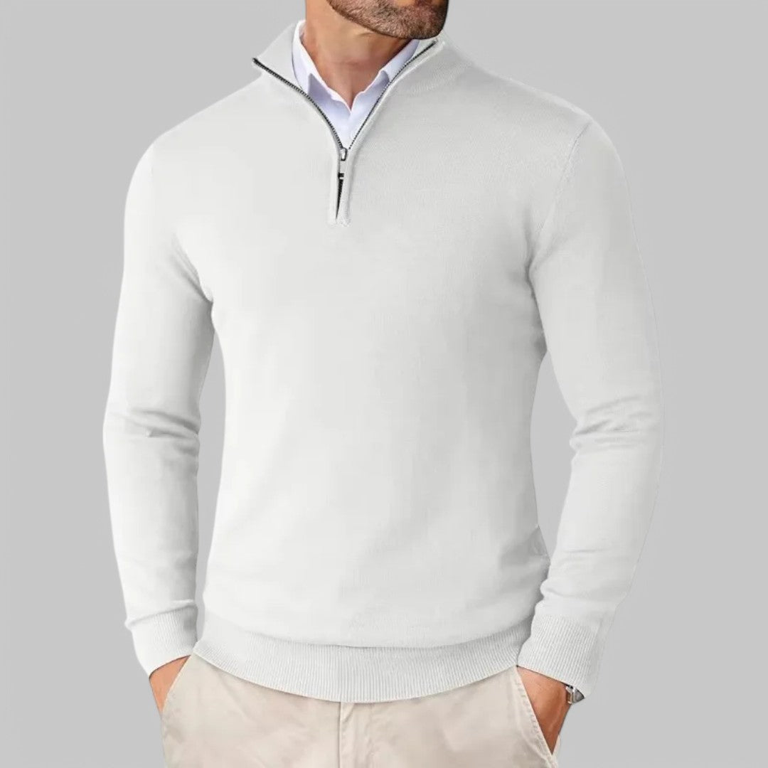 Męskie Zimowa Sweter | Z Kołnierzem na Zamek