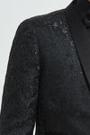 Męski Elegancki Garnitur Tuxedo | Odzież Formalna