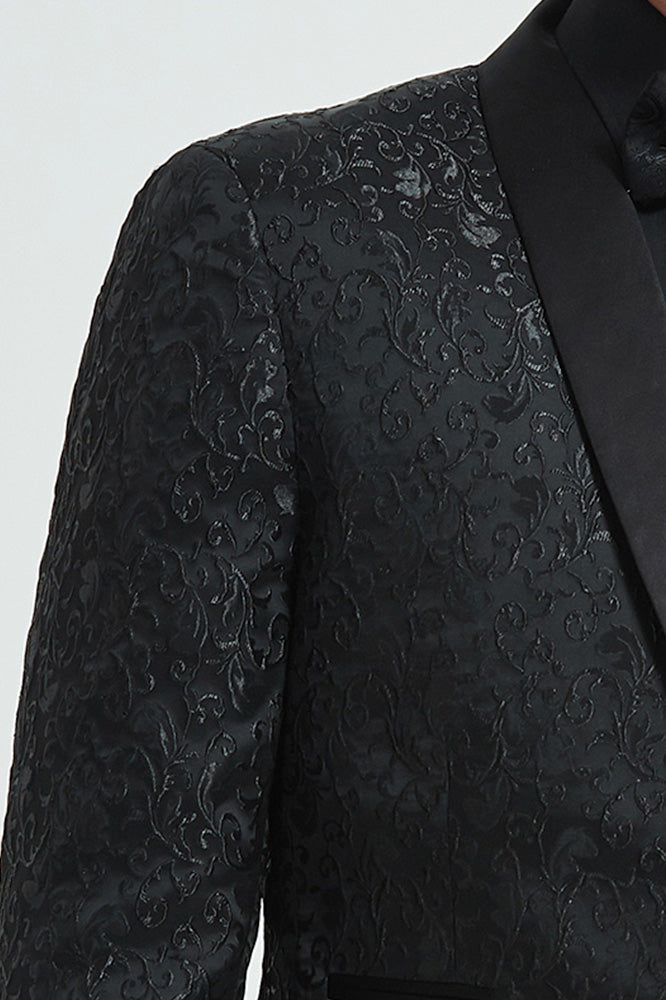 Męski Elegancki Garnitur Tuxedo | Odzież Formalna