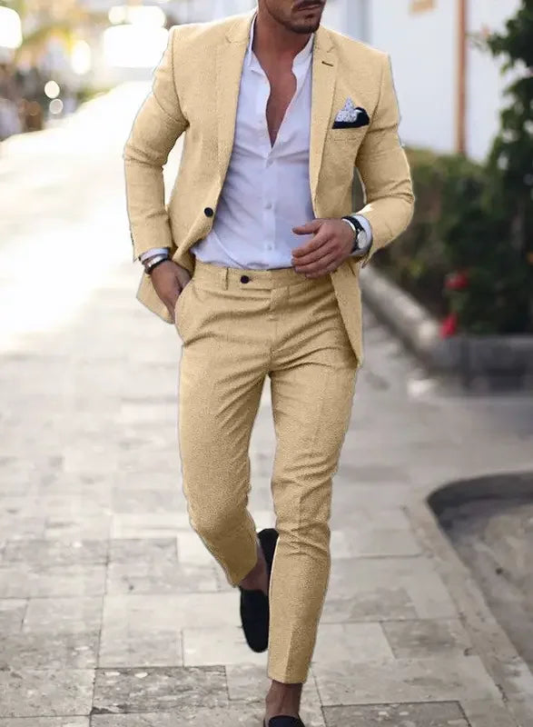 Męski Garnitur Dwuczęściowy | Slim Fit