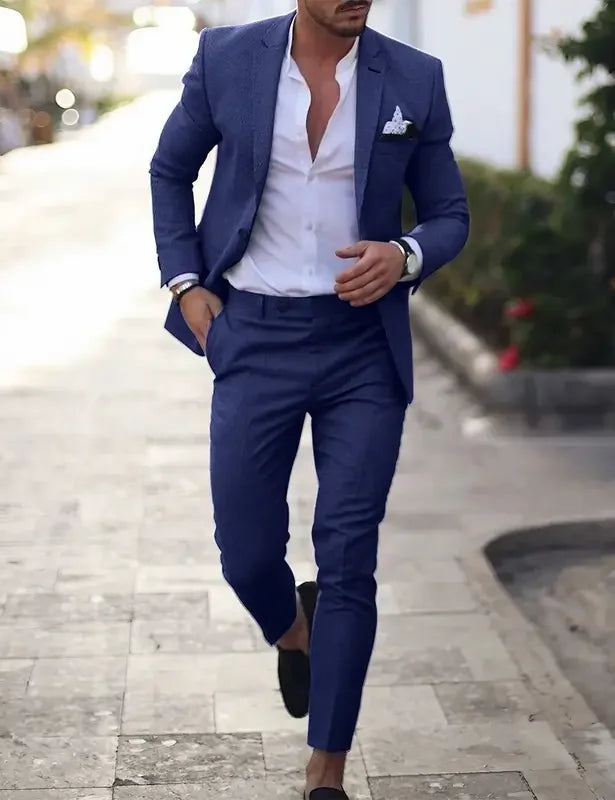 Męski Garnitur Dwuczęściowy | Slim Fit