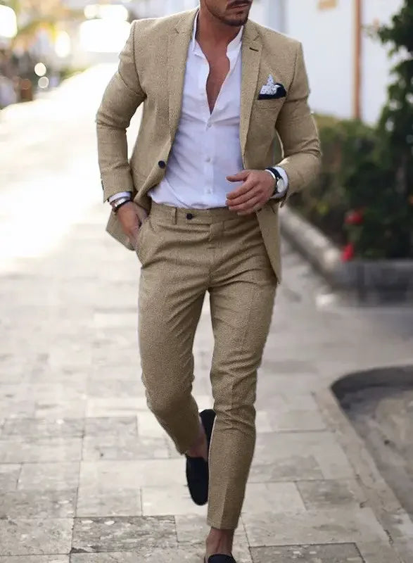 Męski Garnitur Dwuczęściowy | Slim Fit