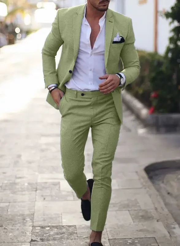 Męski Garnitur Dwuczęściowy | Slim Fit