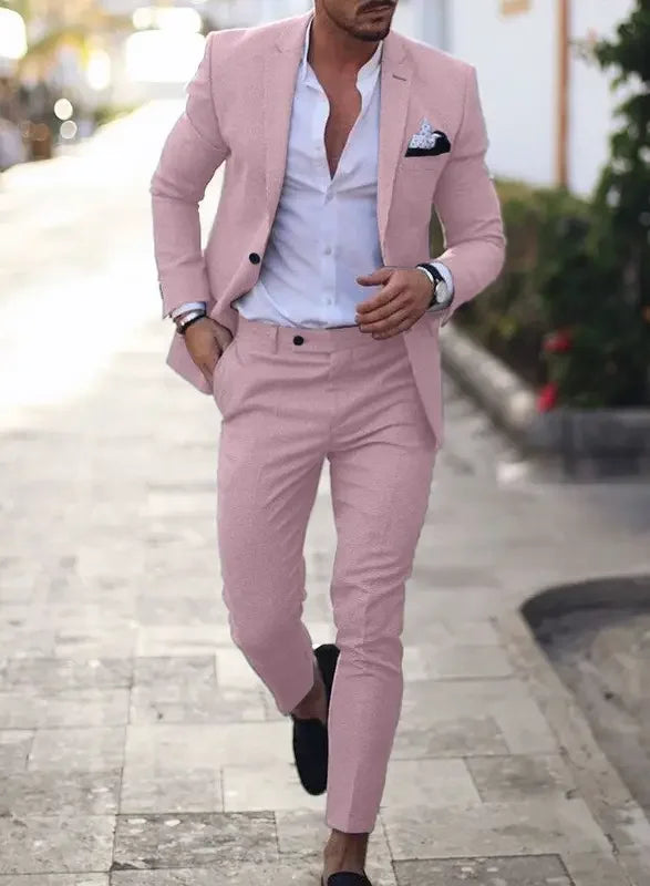 Męski Garnitur Dwuczęściowy | Slim Fit
