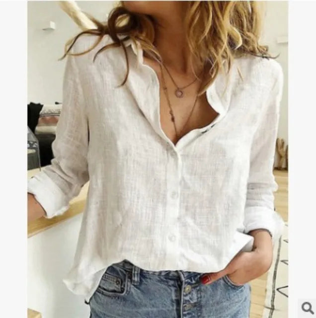 Koszula Kobieca z Wzorem na Guziki | Casual Fit